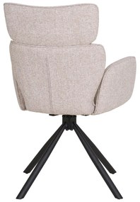 Бежови тапицирани трапезни столове в комплект с подлакътници 2 бр. Cordoba – House Nordic