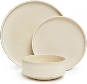 Керамичен кремав комплект от 12 части Malia - Bonami Selection