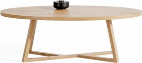 ОАЗИС Естествен дъб - ДЪРВЕНА ХОЛНА МАСА МОДЕРНА ОВАЛНА