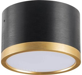 LED Плафониера MIRELLA 1xGX53/6W/230V черен/златист