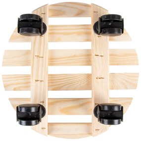 Дървена подвижна стойка за саксии ø 29 cm (височина 8 cm) Indoor &amp; Outdoor – Esschert Design