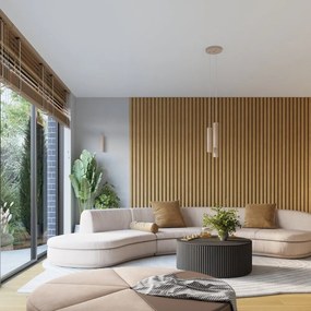 Кафяво-сива метална стенна лампа Gleam – Sollux