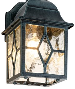 Романтичен външен стенен фенер тъмно зелен - Лондон