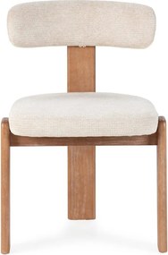 Кремави тапицирани трапезни столове в комплект 2 бр. Nadia – MOME