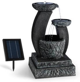 Blumfeldt FANTAGHIRO, градински фонтан, декоративен фонтан, 3W SOLAR LED полиресин каменен вид