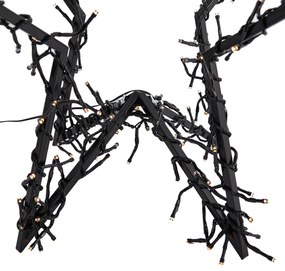 Коледна звезда черна звезда, включително LED IP44 - Brilli