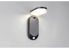 LED стенно външно осветително тяло със соларен панел (височина 26 cm) Lagoas – Trio