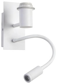 Brilagi - LED Гъвкав аплик NUBILA 1xE27/25W/230V + LED/3W бял
