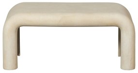 Кремави масички за кафе в комплект от 2 бр. от декор от камък 42x92 cm Stani – WOOOD