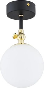 Argon 4003 - Повърхностен полилей LATINA за баня, 1xE14/7W/230V, IP44, черен/месинг