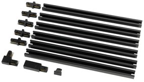 Модерна релсова система черна 1-фазен 300 см - Iconic