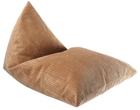 Кафяв детски пуф от рипсено кадифе Big Lounger – Wigiwama