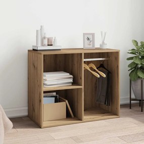 857032 vidaXL Шкаф за гримиране, Дъб артизан, 80x40x65 см, инженерно дърво