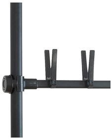 Черен метален телескопичен стелаж за обувки Herkules – Wenko