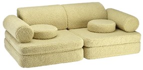Зелен детски диван от букле 132 cm Settee – Wigiwama