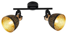 Prezent 27523 - Луни MESCALA 2xE14/40W/230V черен