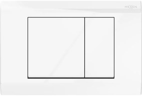 Mexen Fenix 01 бутон за промиване, лъскаво бяло - 600100