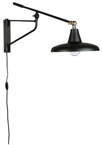 Черна стенна лампа Hector - Dutchbone