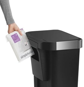Пластмасов кош за отпадъци с педали 45 л - simplehuman