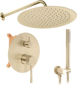 Душ система за вграждане Rea Venti Brush Gold + BOX