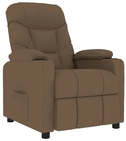 339096 vidaXL Масажен стол, кафяв, текстил