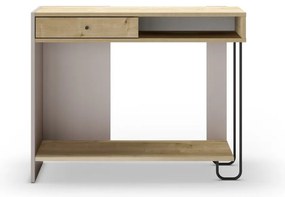 Конзолна маса с плот в дъбов декор 35x100 cm Saturne - Marckeric