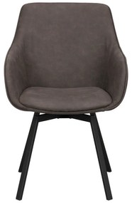 Сиви тапицирани трапезни столове в комплект 2 бр. Alison – Rowico