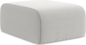 Светлосива кадифена табуретка Lani – Makamii