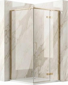 Душ кабина Rea Bruno 90x90 Brush Gold