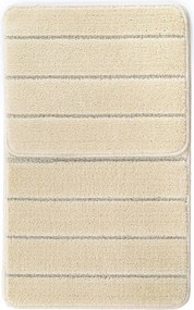 Кремави килими за баня в комплект 2 бр. 50x80 cm Yeni Cizgli – Foutastic