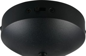 Матово черно LED затъмняващо се висящо осветително тяло Melita – Trio