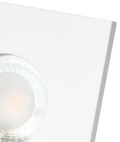 Комплект от 6 модерни вградени спота за баня бели - Doku