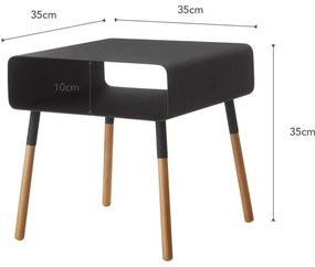 Черна масичка за кафе , височина 35 cm Plain - YAMAZAKI