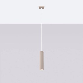 Кафяво-сиво метално висящо осветително тяло Gleam – Sollux