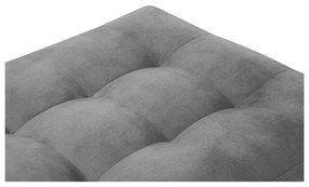 Светлосиво кадифено столче за крака Santo - Milo Casa