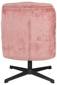 Розово въртящо се кресло Kai – White Label
