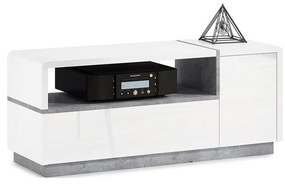 ТВ шкаф FRED бял/сив