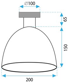 Плафон APP1303-1C Black