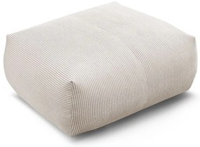 Кремава табуретка от рипсено кадифе Voltaire – Bobochic Paris