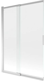Mexen Fox двукрила плъзгаща се душ кабина 120 x 150 см, прозрачна, хром - 891-120-002-01-00