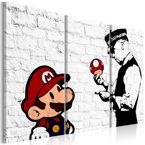 Печат върху платно - Mario Bros (Banksy) 120x80