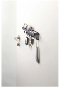 Черен стенен стелаж за ключове с рафт Smart - YAMAZAKI