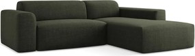 Зелен ъглов диван (десен ъгъл) Keli – Makamii