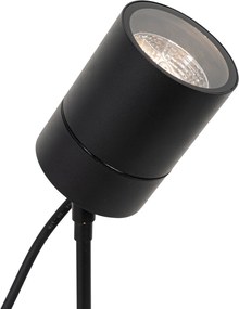 Модерен шип петно черен AR70 регулируем IP44 - Solo