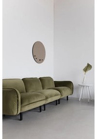 Тъмносин кадифен диван Bean - EMKO