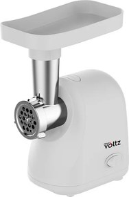 Месомелачка Oliver Voltz OV51991G, 800W, Обратен ход, Приставка за домати, Приставки 5 и 7 мм, Неръждаема стомана, Бял
