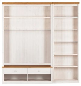 Бял TV комплект от от масивен бор 214x223 cm Anita – Støraa