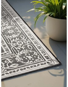 Черно-бял килим за открито и закрито 200x290 cm Duet Kona – NORTHRUGS