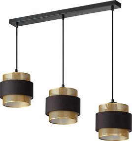 Osram - Висящ полилей DECOR HORNET 3xE27/10W/230V черен/златен