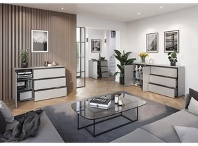 Сив висок скрин 90x91 cm Bastia - Germania